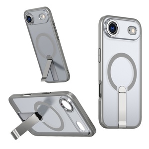 PC TPU透明携帯電話ケースメンタルキックスタンド付き磁気ワイヤレスカバーIphone 17 16 15 13 14 Pro Max Plus用 - Product Image 5
