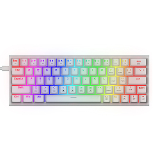 <strong>Custom</strong> Gamer <strong>Keyboard</strong> 60% 63Key White Mechanical <strong>Keyboard</strong> PC Wired RGB Mini Laptop Gaming <strong>Keyboard</strong> - Product Image 1