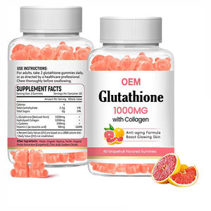 OEM Private Label Vegane Haut aufhellung Aufhellung und Anti-Aging Antioxidans Ergänzung Halal Pure L-Glutathion Gummies - Product Image 1
