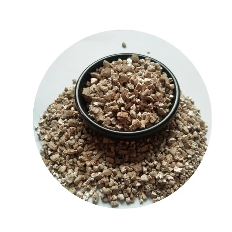 Plantio de jardinagem, vermiculite de grau super fino, agricultura, ouro cru, vermiculite expandido para plantio de berçário, jardinagem