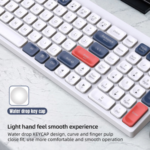 BT100 Bluetooth-kompatible Tastatur Wiederauf ladbare Dual-Mode BT 5.0 2,4 GHz Silent Wireless-Tastatur Unterstützung für Win7/8/2000 - Product Image 4