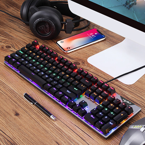 OEM HXSJ L300 RGB Glow 104-Key USB2.0 Blue Switch Teclado mecánico para juegos con cable Teclado personalizado LED para computadora PC Nuevo - Product Image 4