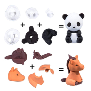 LZY875 Cục Tẩy Bút Chì Động Vật Cục Tẩy Xếp Hình Thú Cưng Để Bàn Cho Trẻ Em Số Lượng Lớn Quà Tặng Cho Bữa Tiệc - Product Image 2