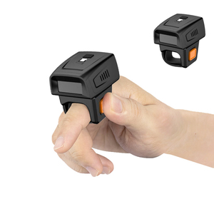 Escáner de código QR de barra de anillo de dedo portátil de escaneo rápido Escáner de código de barras inalámbrico 1D 2D para supermercado - Product Image 1