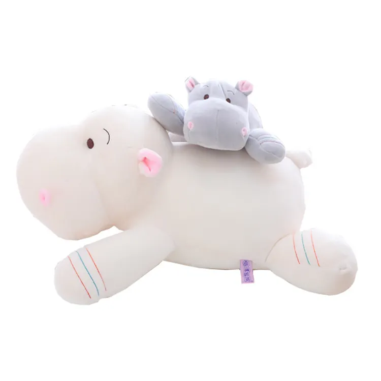 30/40/50cm Kawaii hà mã sang trọng Búp bê thú nhồi bông gối bé mềm sang trọng dễ thương Hà Mã Đồ chơi