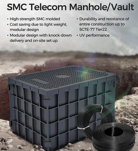 Cable de fibra óptica de telecomunicaciones ensamblado, pozo de cámara de boca de mano para red FTTH de fibra óptica, ahorro de envío - Product Image 2