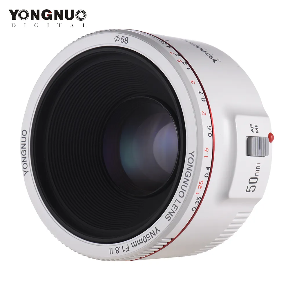 Yongnuo ống kính lấy nét tự động Khẩu độ lớn F1.8 F1.8 ống kính 50mm F1.8 cho Canon 100D 650D 5D 77D 1000D 60D