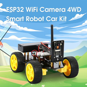 RoboWiz akıllı WiFi Robot ESP32 kamera IoT kiti Robot araba ESP32-Cam C + + programlama PDF öğretici akademi kök başlangıç kiti - Product Image 3