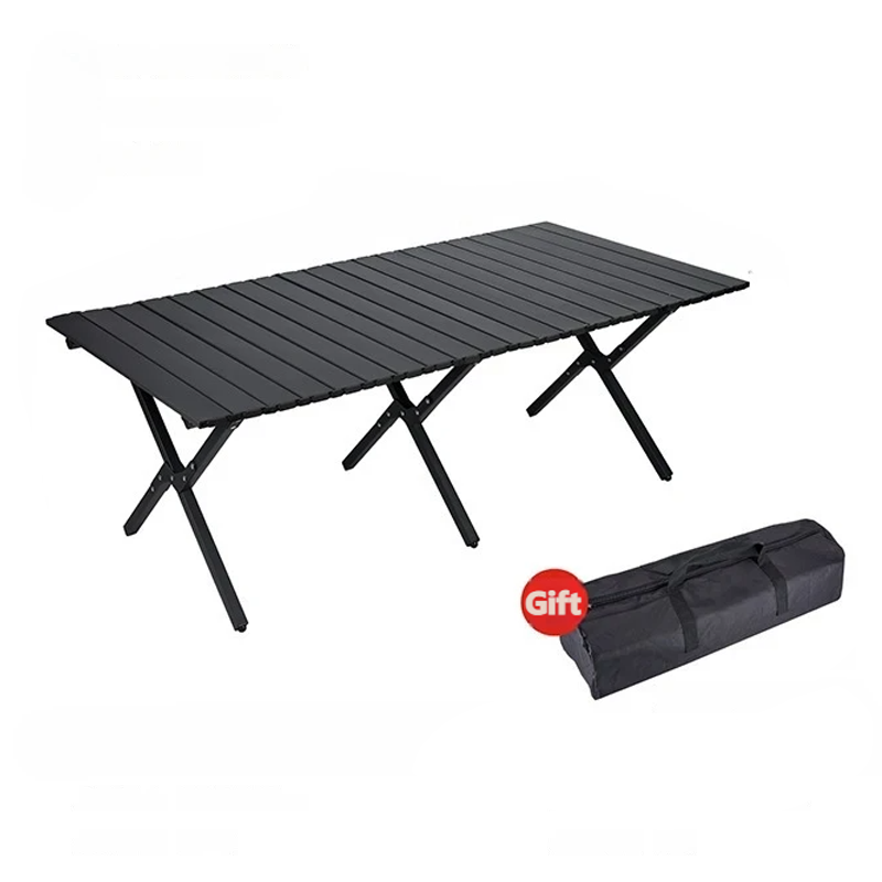Black Folding Egg Roll Table