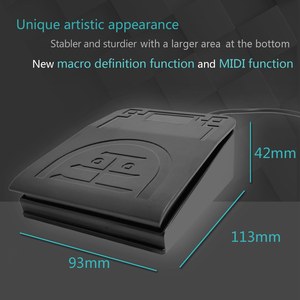 USB-Педальный переключатель, MIDI-контроллер, пользовательская клавиша быстрого доступа для инструмента, компьютера, медицинское оборудование, машинные инструменты - Product Image 3