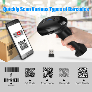 Escáner de lector de código de barras de imagen 2D CMOS compatible con PDF417 Data Matrix Bluetooth Wireless Qr Ocde Scanner - Product Image 2