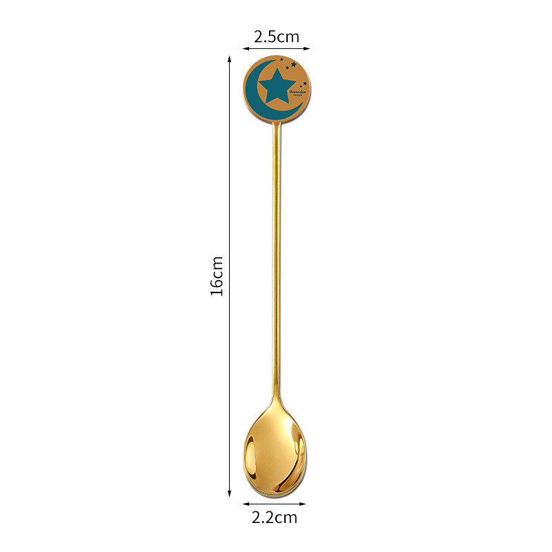 Star and Moon Spoon-Gold