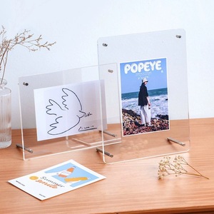 Hiện đại pha lê rõ ràng từ khung cho tài liệu hình ảnh 10x5 4x6 5x7 Acrylic Máy tính để bàn hiển thị văn phòng trang trí nội thất - Product Image 3