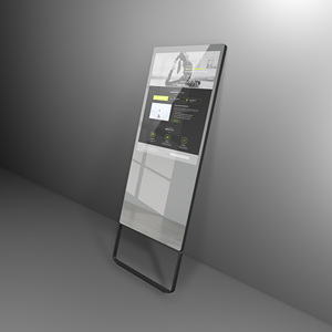 Reproductor de publicidad LCD de alto brillo personalizado de 43 pulgadas Pantalla LCD de espejo mágico con sensor de movimiento WiFi