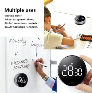 Mini Timer rotante portatile per conto alla rovescia Design magnetico Display digitale LCD cronometro per uso domestico cucina - Product Image 5