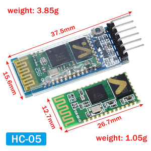 HC-05 HC-06 RF Wireless Bluetooth ricetrasmettitore modulo Slave convertitore RS232 / TTL a UART e adattatore 4.0 modulo Audio Bluetooth