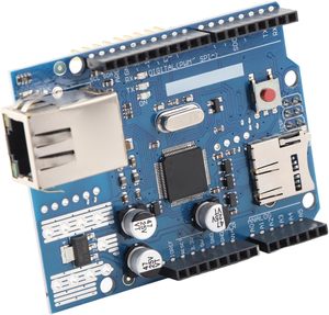 W5100 Ethernet Network Shield Erweiterungs karte für elektronische Komponenten mit SD-Kartens teck platz im Angebot - Product Image 4