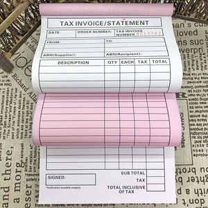 מותאם אישית לוגו נטול פחם עותק ספרי חשבונית קבלה מותאם אישית OEM אופסט הדפסת חשבונית ספר עבור עסקים קטנים - Product Image 3