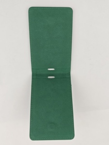 2025 nóng bán cao cấp sang trọng biểu tượng tùy chỉnh màu xanh lá cây thân thiện với môi PU da ID từ chủ thẻ huy hiệu cho tổ chức sĩ quan - Product Image 5