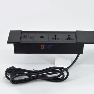 Cover-sliding <strong>Tabletop</strong> <strong>Socket</strong> Power <strong>Socket</strong> Hidden Desktop Recessed Aluminum Alloy 16A Plug <strong>Socket</strong> - Product Image 3