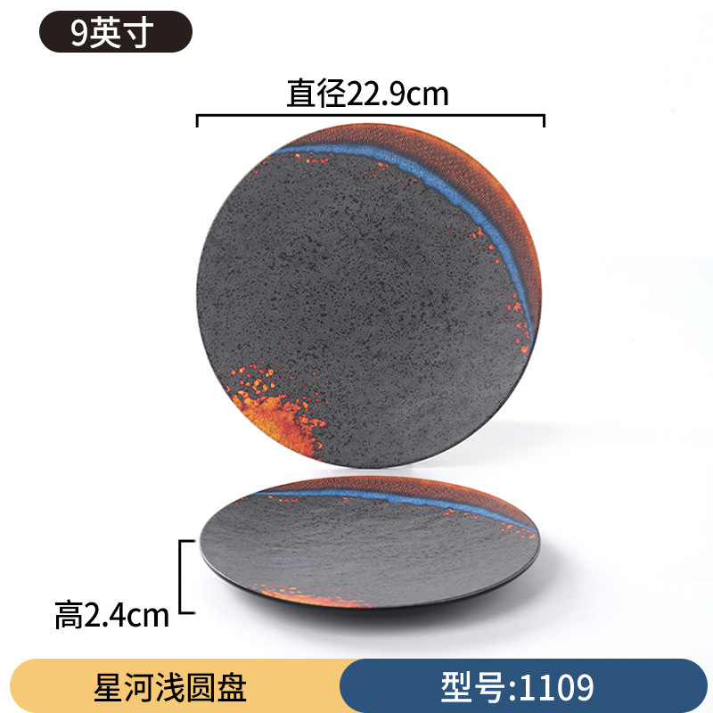 9-inch Galaxy Shallow Round Disk 1109