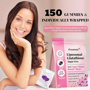 China fabriek OEM natuurlijke huidverlichtende glow liposomale glutathion collageen gummies supplement met vitamine C voor huidverlichting - Product Image 4