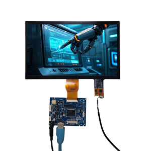 Módulo de pantalla LCD TFT de 10,1 pulgadas con interfaces Hd-mi/USB/LVDS, pantalla táctil de vista completa HD IPS de 10 "compatible con función multitáctil