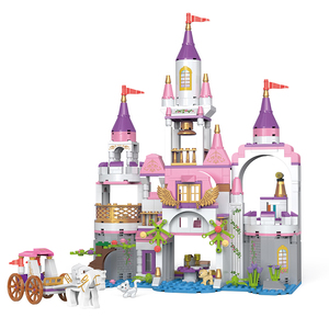 Bộ khối xây dựng Lắp ráp khối xây dựng tự làm nhà lâu đài công chúa giáo dục cho bé gái - Product Image 2