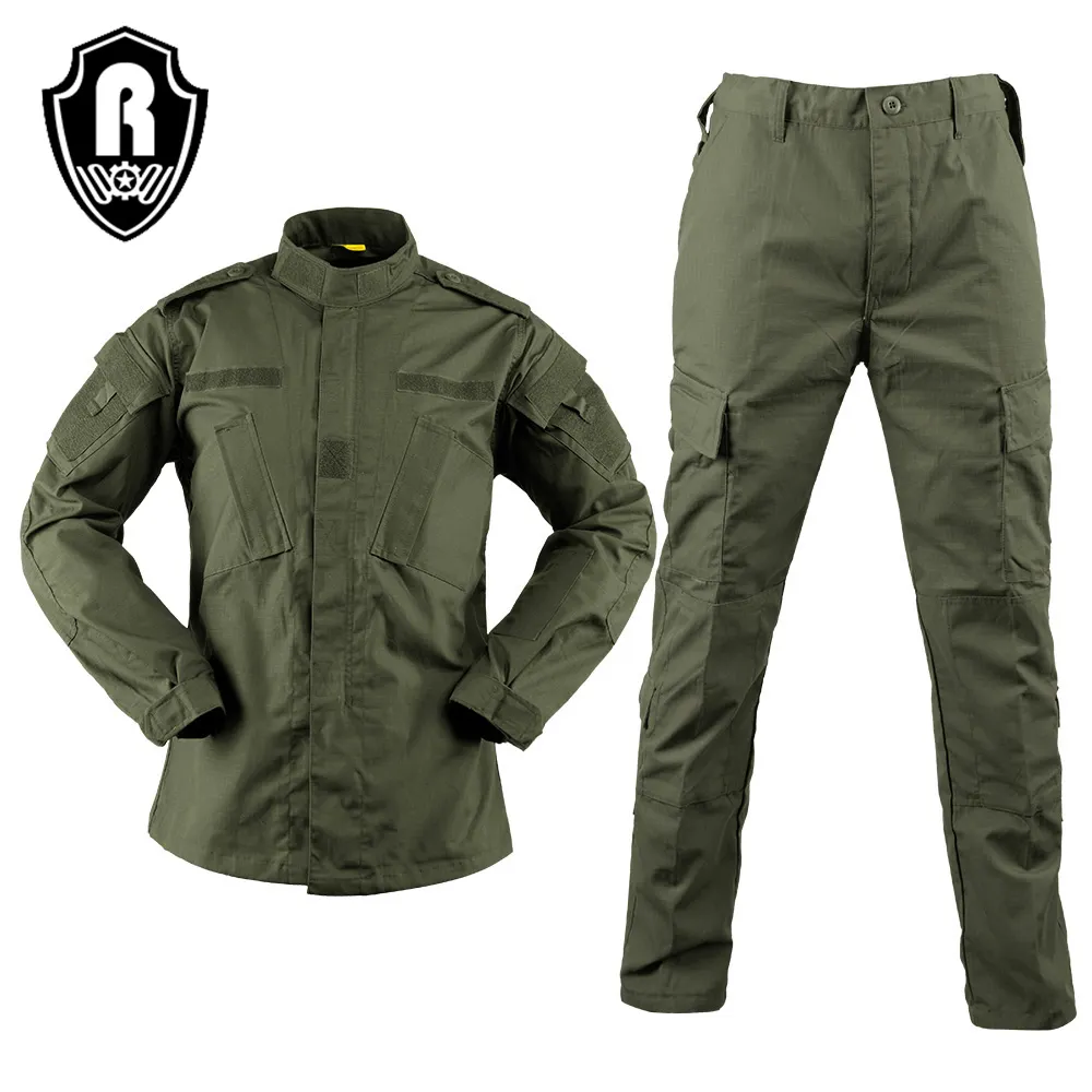 Roewe-uniforme táctico de camuflaje verde militar, personalizado, OEM, superventas, 2 unidades