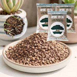 Akadama yeşim kırmızı toprak 3-6mm 1-3mm için orkide bitkiler için bahçecilik Bonsai toprak için genişletilmiş kil