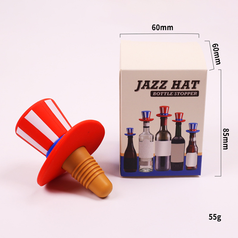 Bouchon de vin Red Top Hat (boîte de couleur)