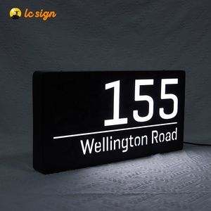 Supplier Mini Custom <strong>LED</strong> House Number Light Box for Building - Product Image 1