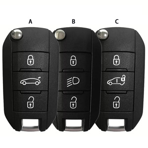 CN009052 akıllı araba anahtarı uzaktan 4A çip ile 433MHZ Citroen C3 için Peugeot 208 2008 508 308 2017-2022 özel Logo ile Aes - Product Image 1