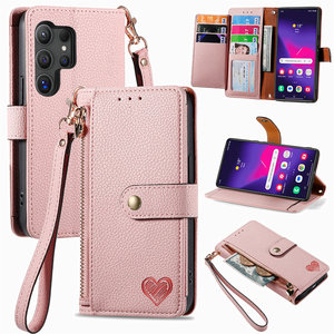 三星Galaxy S25 Ultra高品质射频识别钱夹真皮卡槽手机套带手带 - Product Image 1