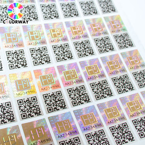 Custom Design QR <strong>Code</strong> Scratch off 3D Authenticity Hologram Stickers With Security <strong>Code</strong> <strong>Verification</strong> System - Product Image 6