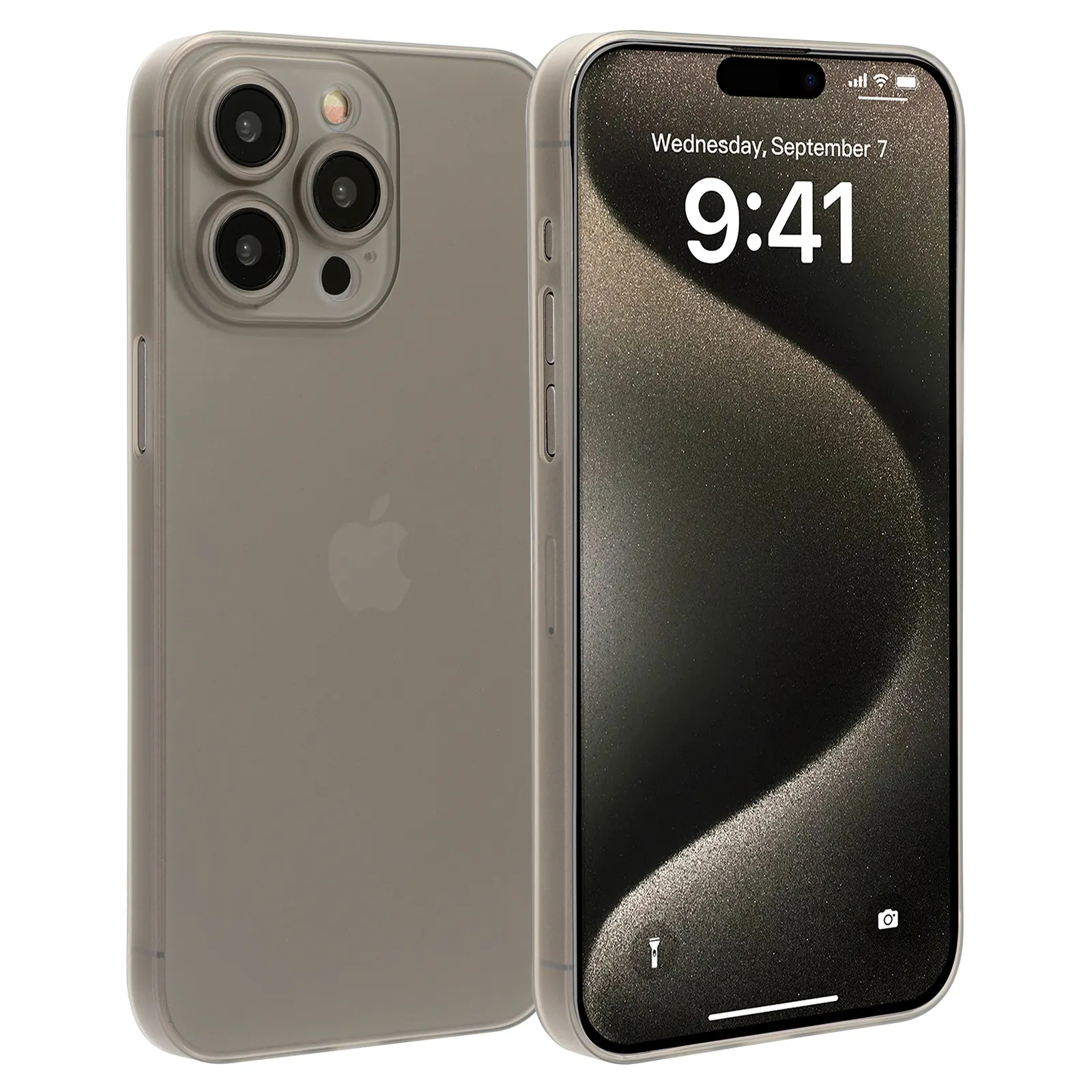 カスタムクリアシリコン薄型PP電話ケースiPhone15proマットケース用スマート携帯電話カバーアクセサリー