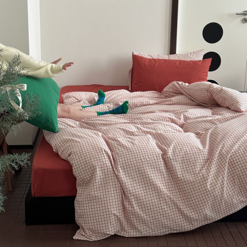 Red lattice (pillowcase red lattice red)