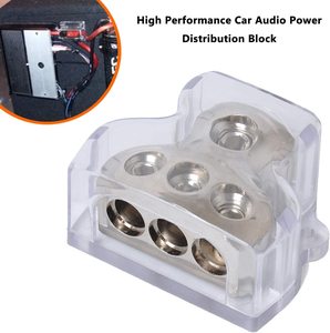 3 Way 1x 0 Gauge in / 3X <strong>4</strong> Gauge Out Amp Power Distribution Ground <strong>Distributor</strong> Connecting Block for Car Amplifier Audio Splitter - Product Image 5