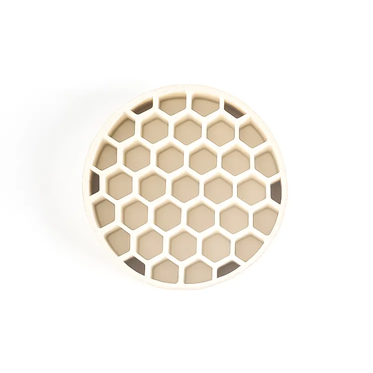 Placa de aquecimento elétrica de cerâmica em favo de mel infravermelho, elemento de aquecimento de secador de cabelo em favo de mel de cerâmica redondo por atacado de fábrica