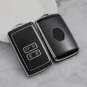TPU Premium yumuşak araba anahtarı durum kapak kabuk için Renault Koleos Kadjar Kadjar FLUENCE CAPTUR anahtarlık çanta anahtarlığı aksesuar - Product Image 1