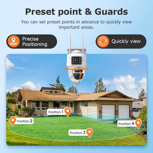 Garantía de calidad 6MP Lente dual Dual View 4G Cámara solar Seguridad de red Cámara DE SEGURIDAD impermeable para exteriores para seguridad en el hogar - Product Image 4