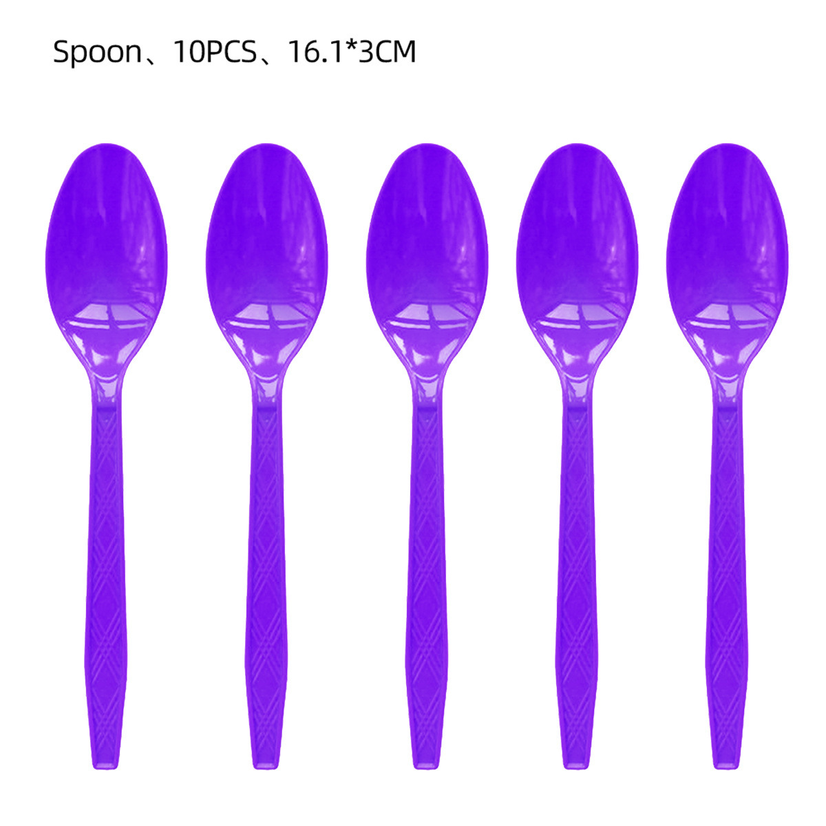 Cuillère violette 10pcs