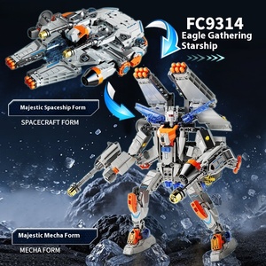 NEU FC9313-9316 Schlacht schiff Mech Double Shape Deformation Robot Modell 1:72 Kunststoff Bausteine Spielzeug für Kinder - Product Image 4