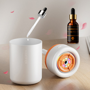 Xách tay hương liệu xe gắn khuếch tán không khí mini USB không dây siêu âm <span class=keywords><strong>Atomizer</strong></span> độ ẩm với 7 màu LED ánh sáng - Product Image 4