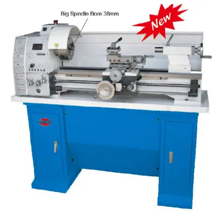 Máquina de torno horizontal 700x300mm, torno de metal com furo de 38mm, máquina de torno de bancada de metal SP2129-I