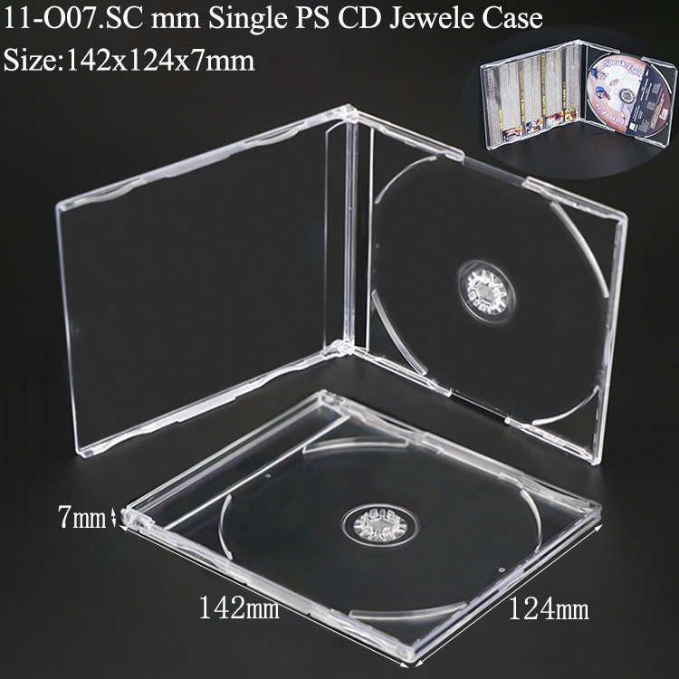 O07: Boîtier CD 7mm Transparent