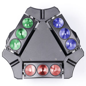 U'King Mini 9 kafa kuş sallayarak kafa sahne etkisi ışık RGB Led DMX512 ve ses aktif Led sahne ışıkları - Product Image 1