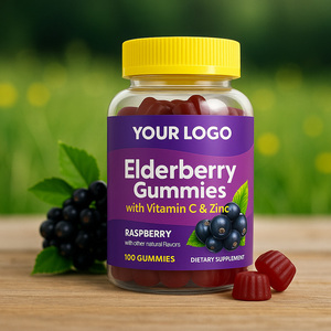 เยลลี่ Elderberry ที่กำหนดเองผลิตภัณฑ์เสริมสุขภาพนับ100รสราสเบอร์รี่ - Product Image 6