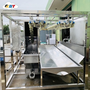 土耳其自动移动40英尺集装箱屠宰场紧凑型鸡肉屠宰机集成屠宰线机械