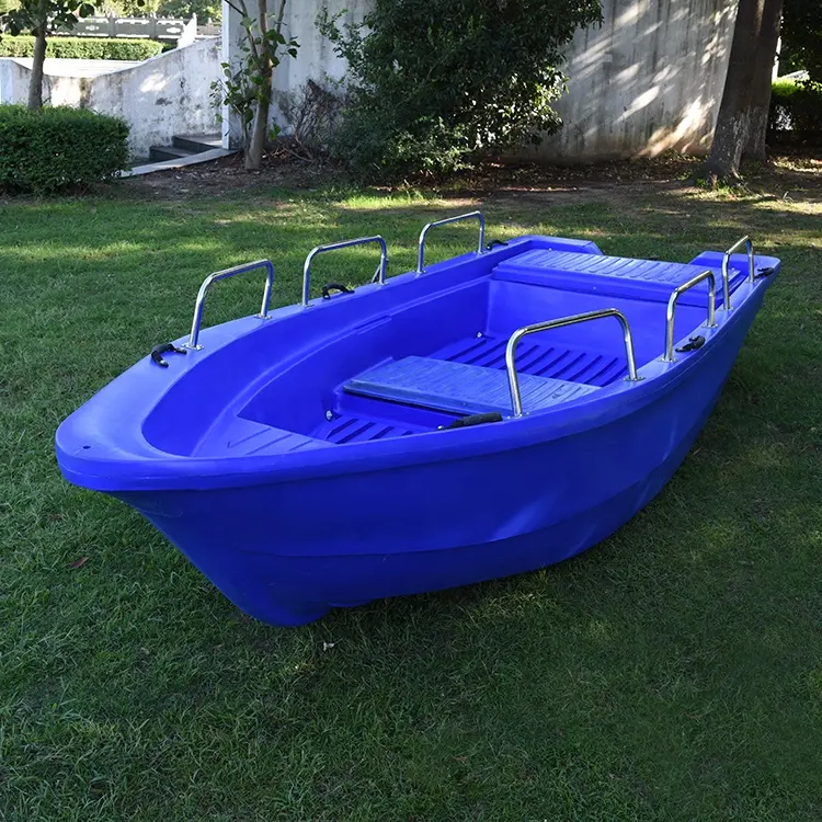 Durable 10 personnes 4.3m grande vitesse pêche en mer Pe bateau en plastique à vendre